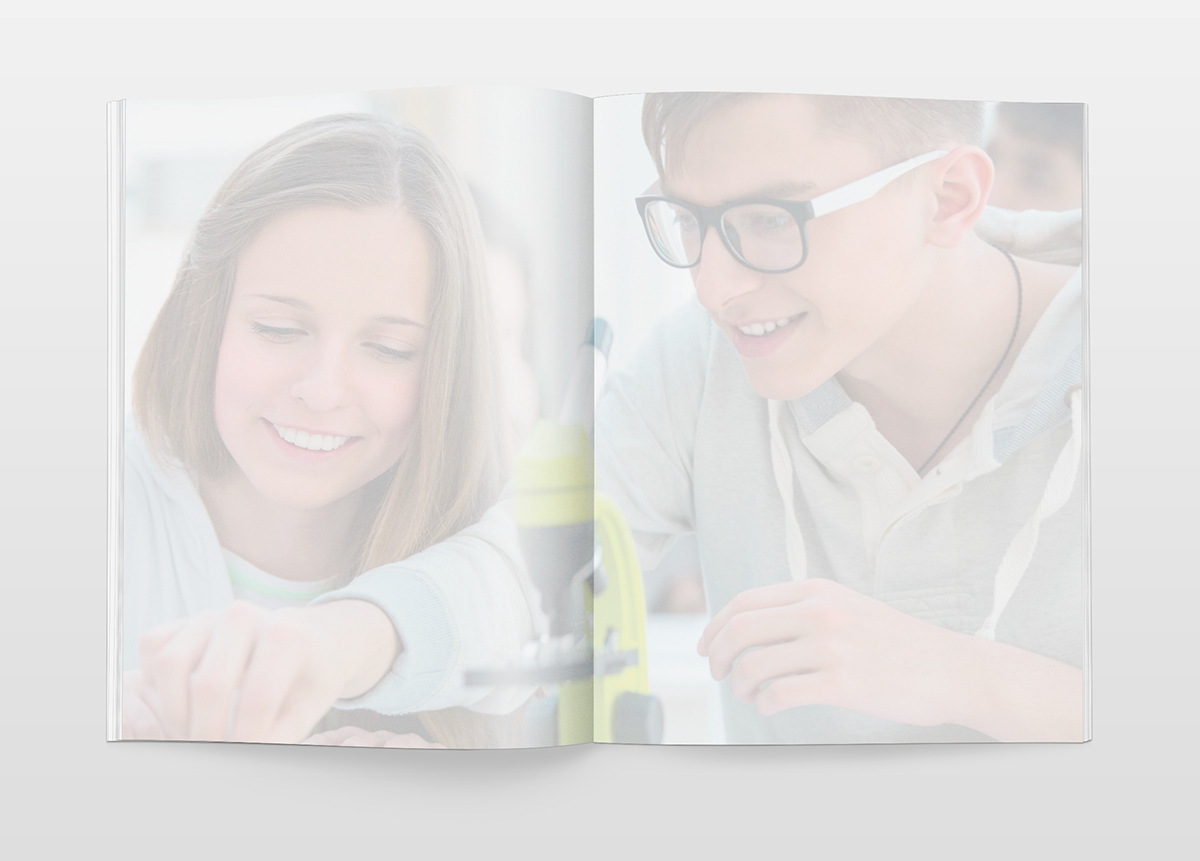 print brochure brand guidelines colour pantone a5 academy school Education Typeface gotham archer logo billboard