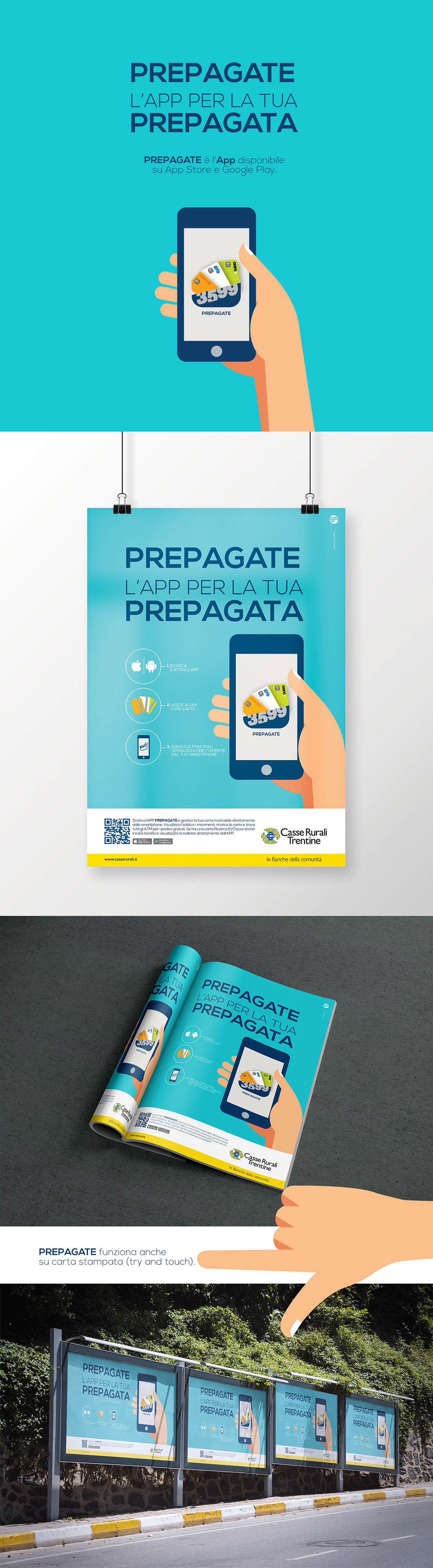 Prepagate app archimede creativa  Casse Rurali Trentine app mobile prepay card bank app 