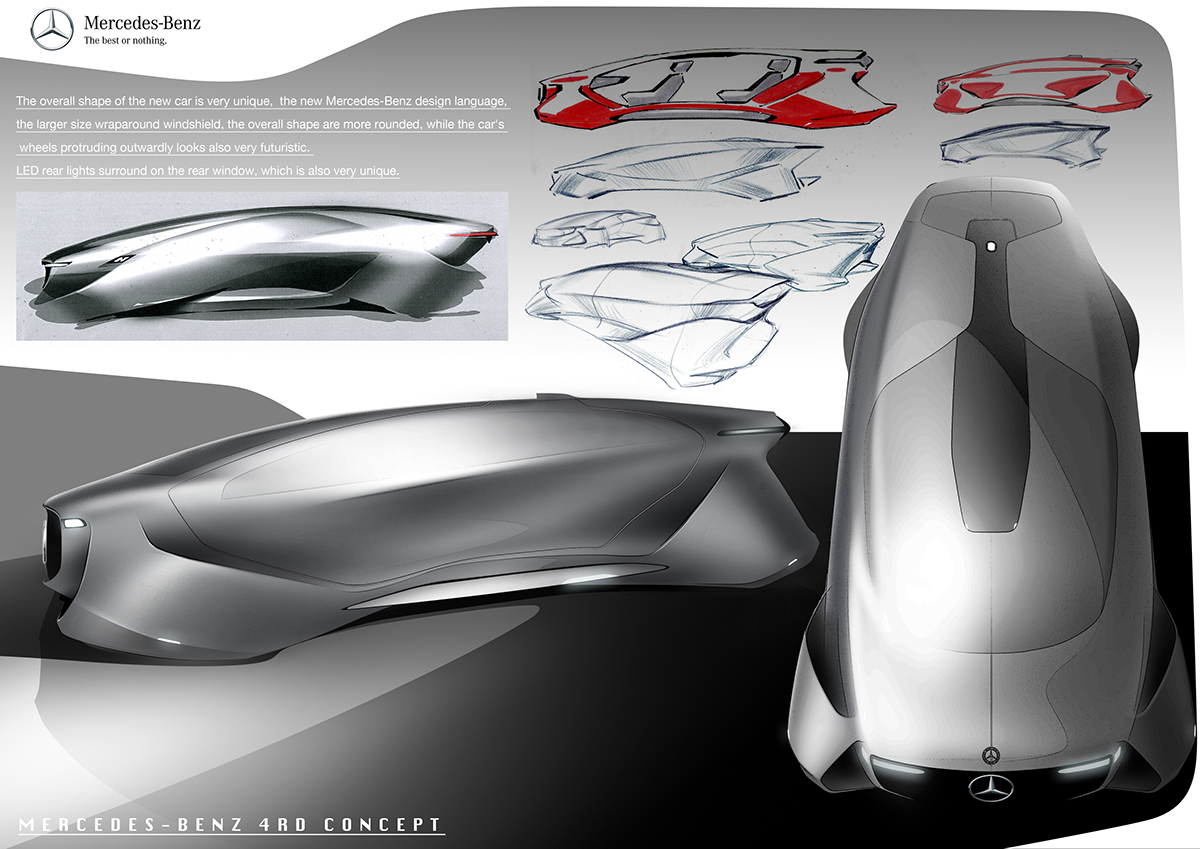 concept car future sketch mercedes-benz automotive  