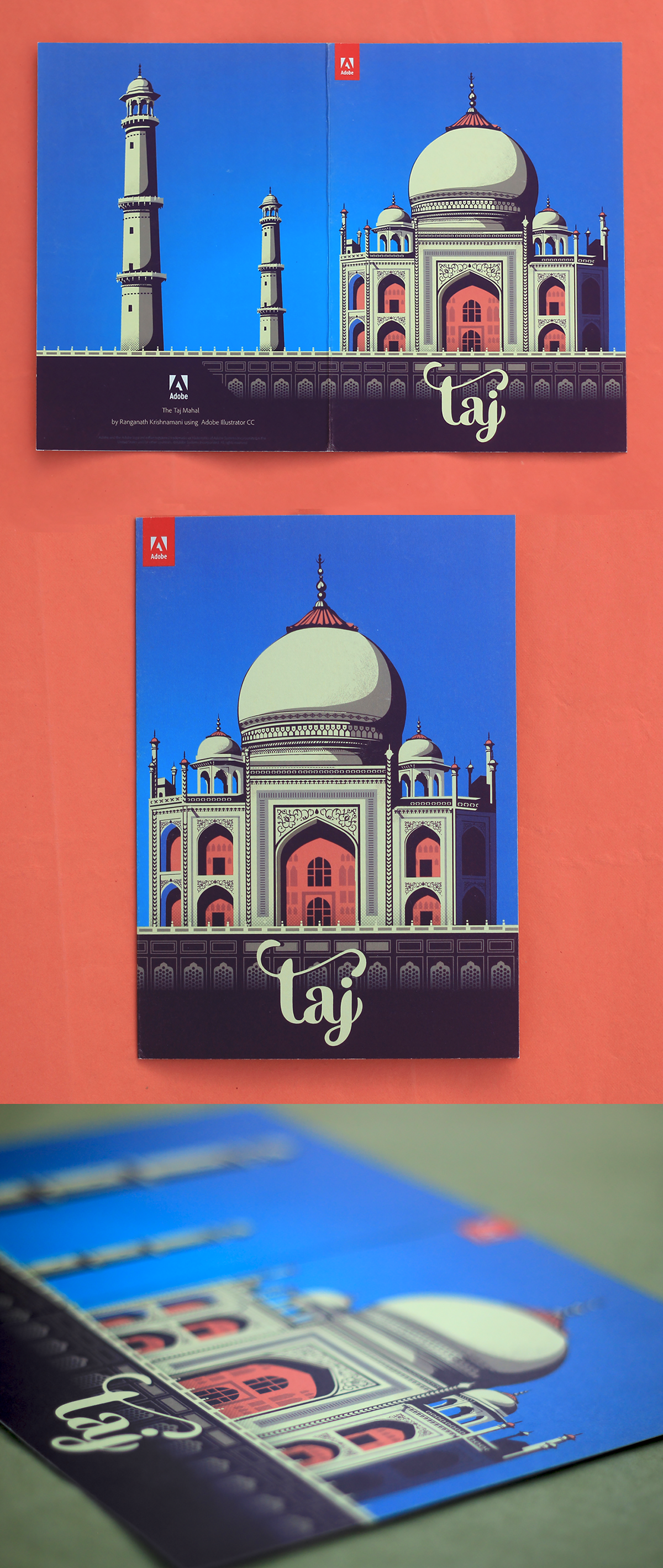 adobe new year partners Customers graphic design  Taj Mahal India taj Hertiage history