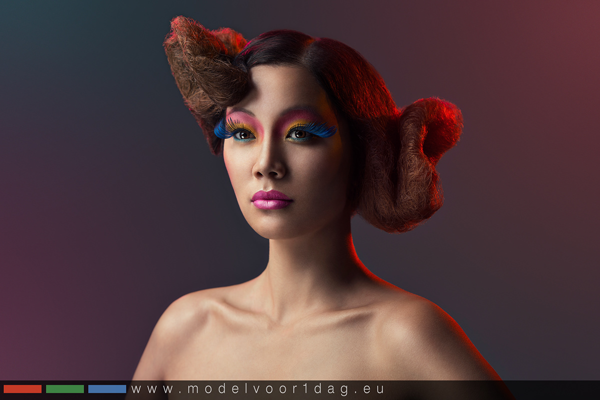 Female Model woman female girl asian chinese Make Up hairstyling hair styling  editorial fashion editorial Toni&guy retouching services avant garde