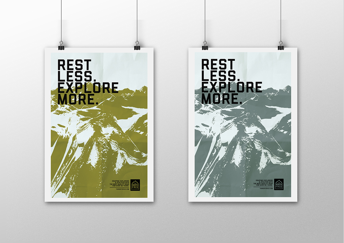 the north face Rebrand photoshop Illustrator never stop exploring sport Sports Design graphic design 