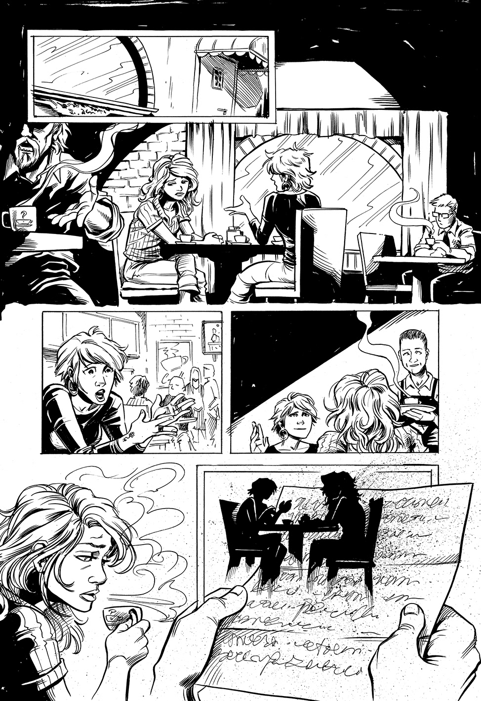 brush and ink Comic Book comics Graphic Novel hq narrative quadrinhos storytelling  
