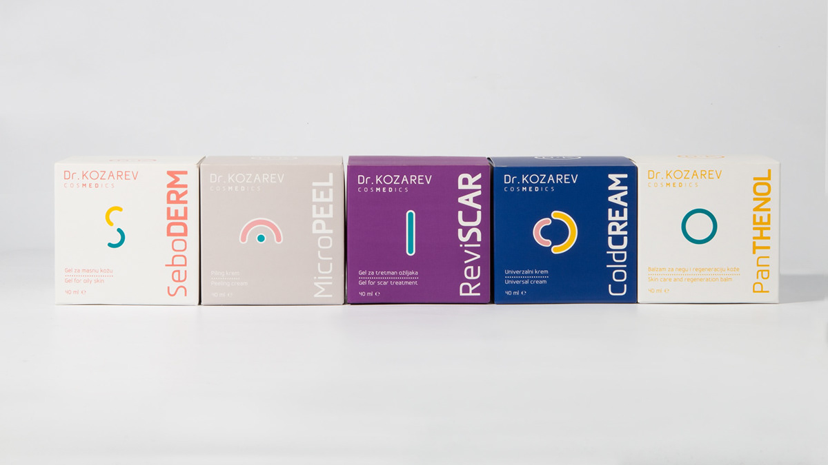 visual identity cosmetics skin care pyctorgams concept brand Promo Material label design colors minimal