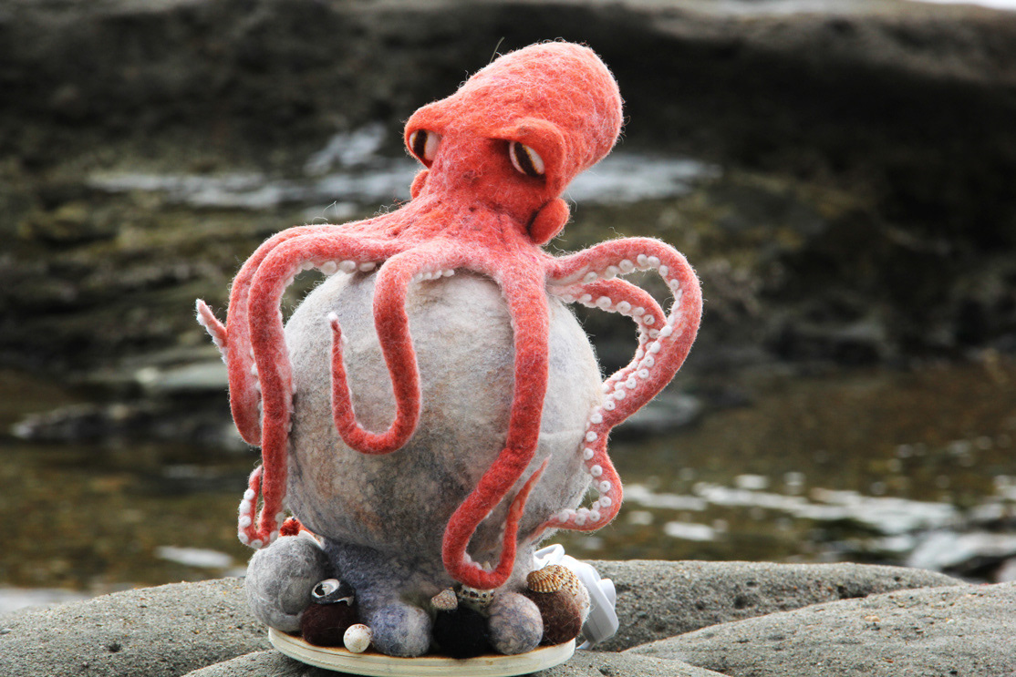 handmade Ocean octopus water дизайн дизайн интерьера интерьер осьминог ручная работа светильник  