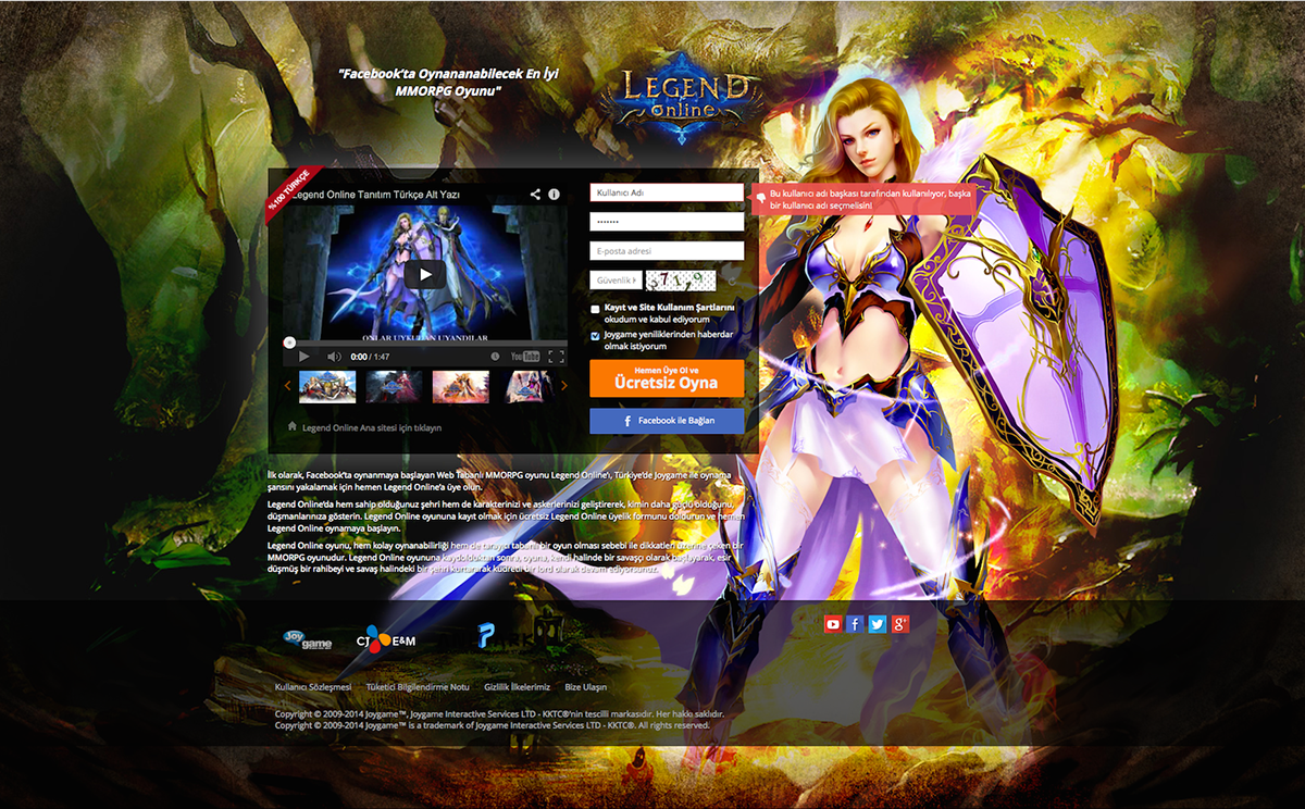 mini site fantasy web Web Design  Games page design UI Online Games