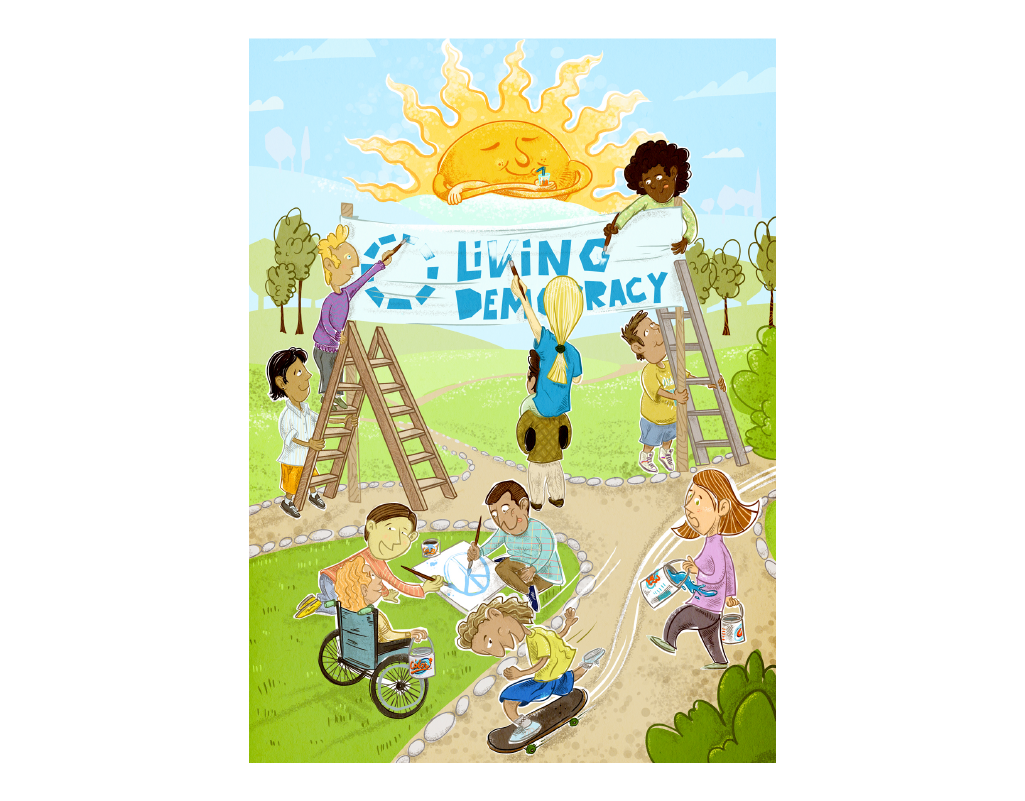 ILLUSTRATION  Drawing  artwork Human rights poster Education school kids Character design  Cover Book