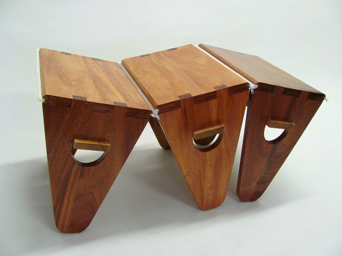 mahogany  table  zipper  RISD  Industrial Design  Design principles  Ryan Mather  Alisha Naru  Mark Edwards
