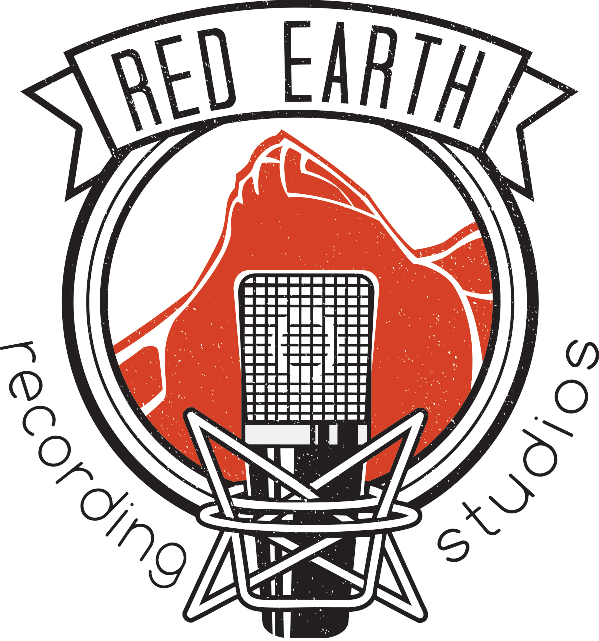 logo Recording studio recording zion red earth