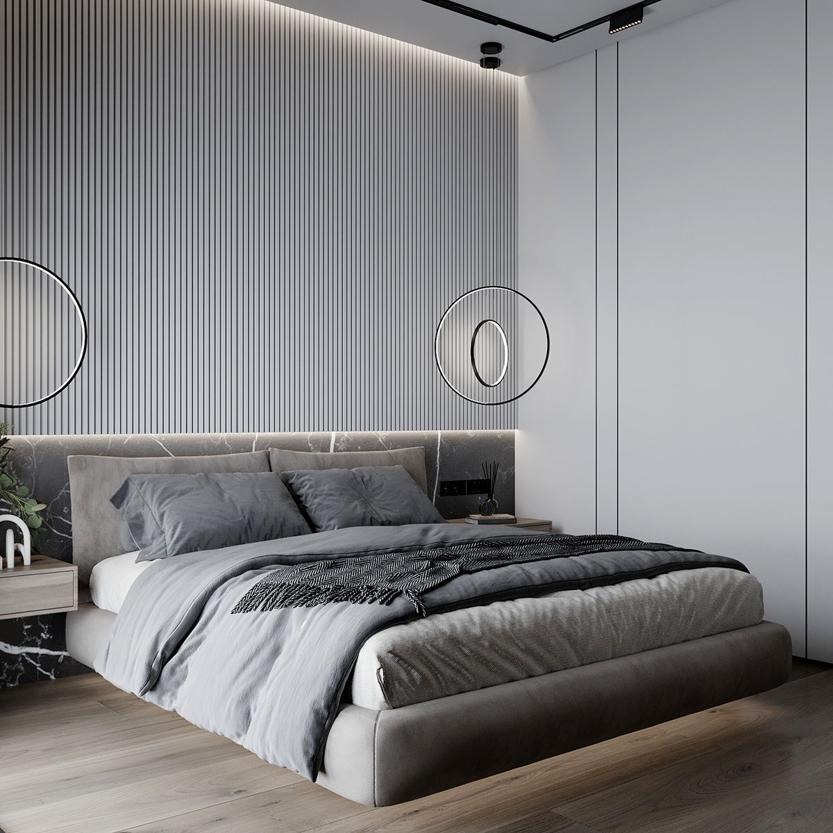 bedroom interior design  living room Render visualization визуализация дизайн интерьера Дизайн проект  интерьер