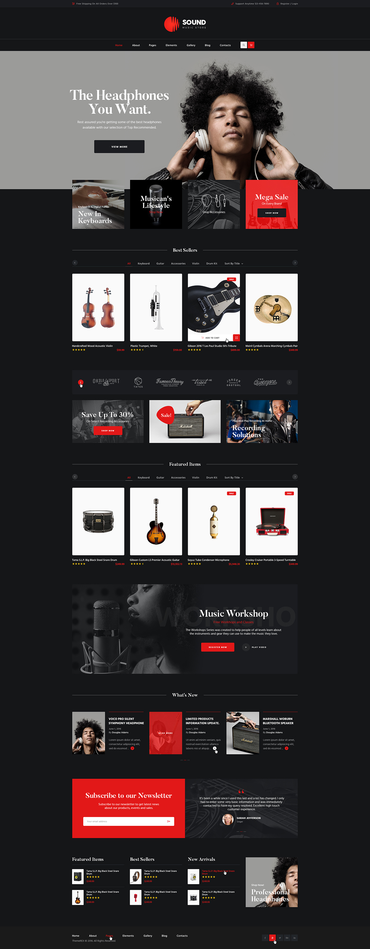 Sound | Musical Instruments Online Store on Behance