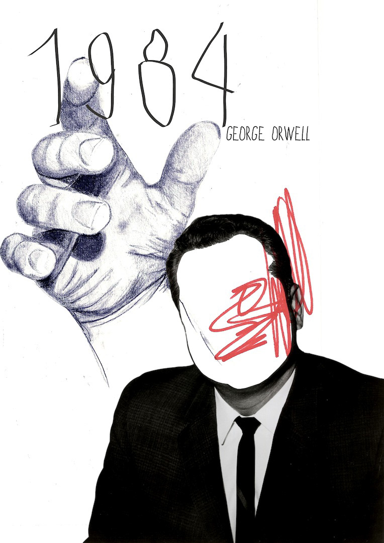 1984 George Orwell book hand identity