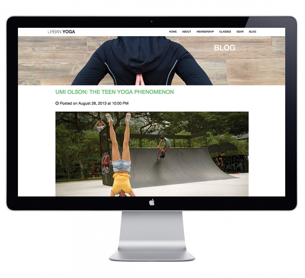 interactive design wireframes website layout Yoga