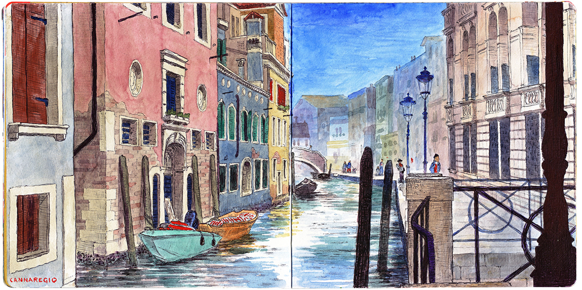 Italy Rome siena travel sketchbook Venice milan Cinque Terre art Landscape