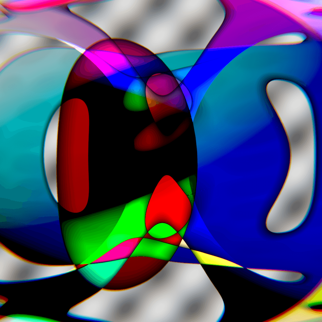 3d art abstract colors minimal aesthetic torus trippy psychedelic design рендер
