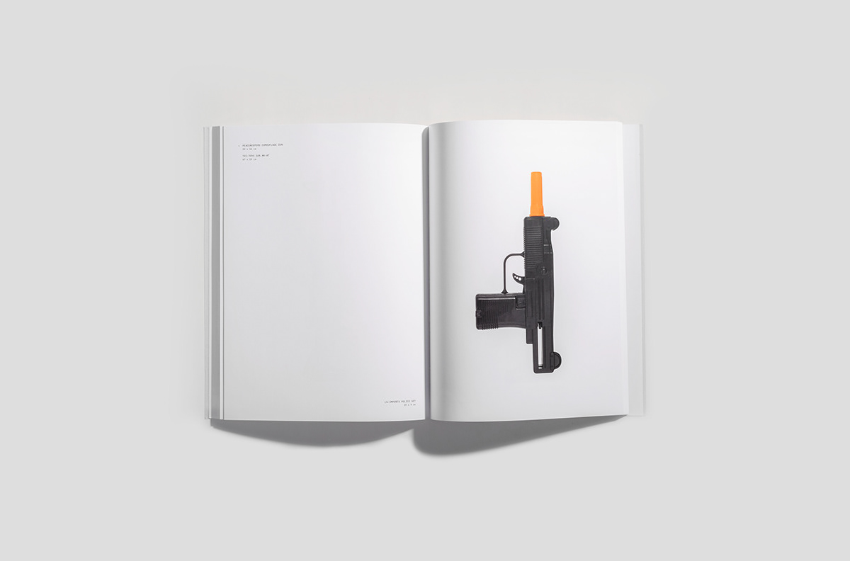 book graphic design  photobook Photography  research guns kids Project toy violence