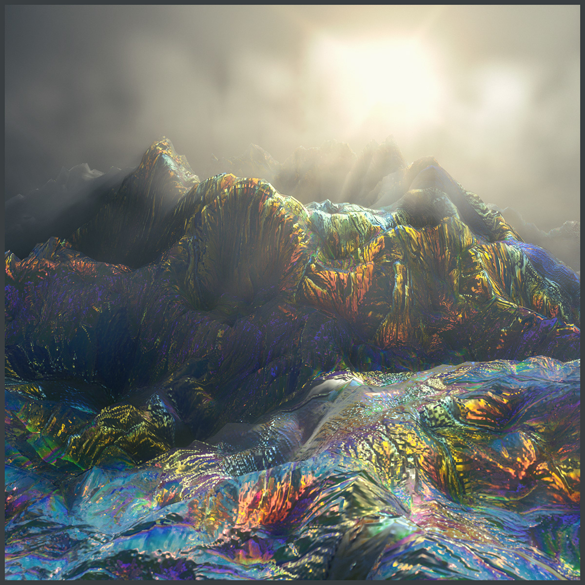 3D abstract atmospheric cinema 4d colorful Digital Art  Glitch octane psychedelic trippy