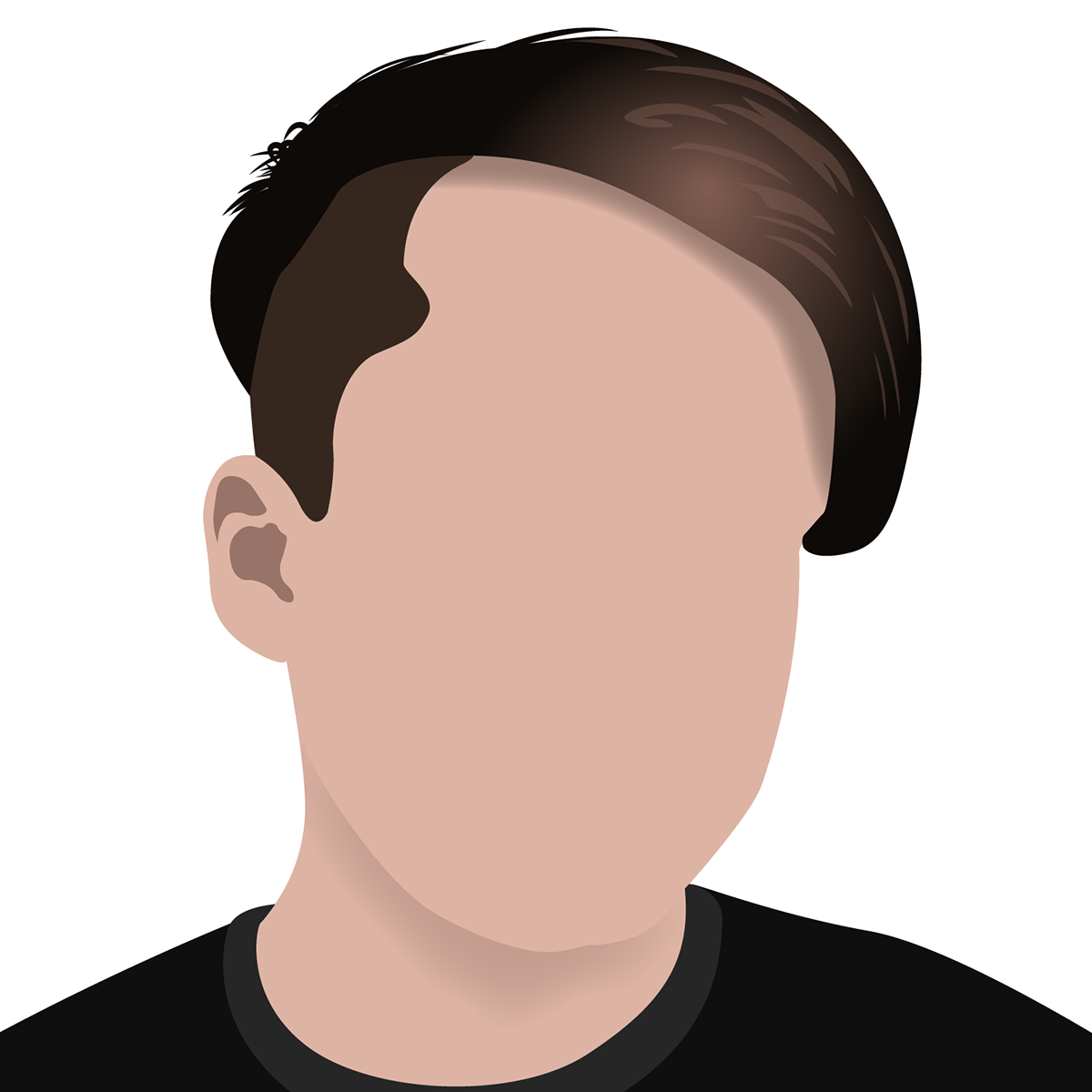 Channel Gaming face minimalistic Silhouette