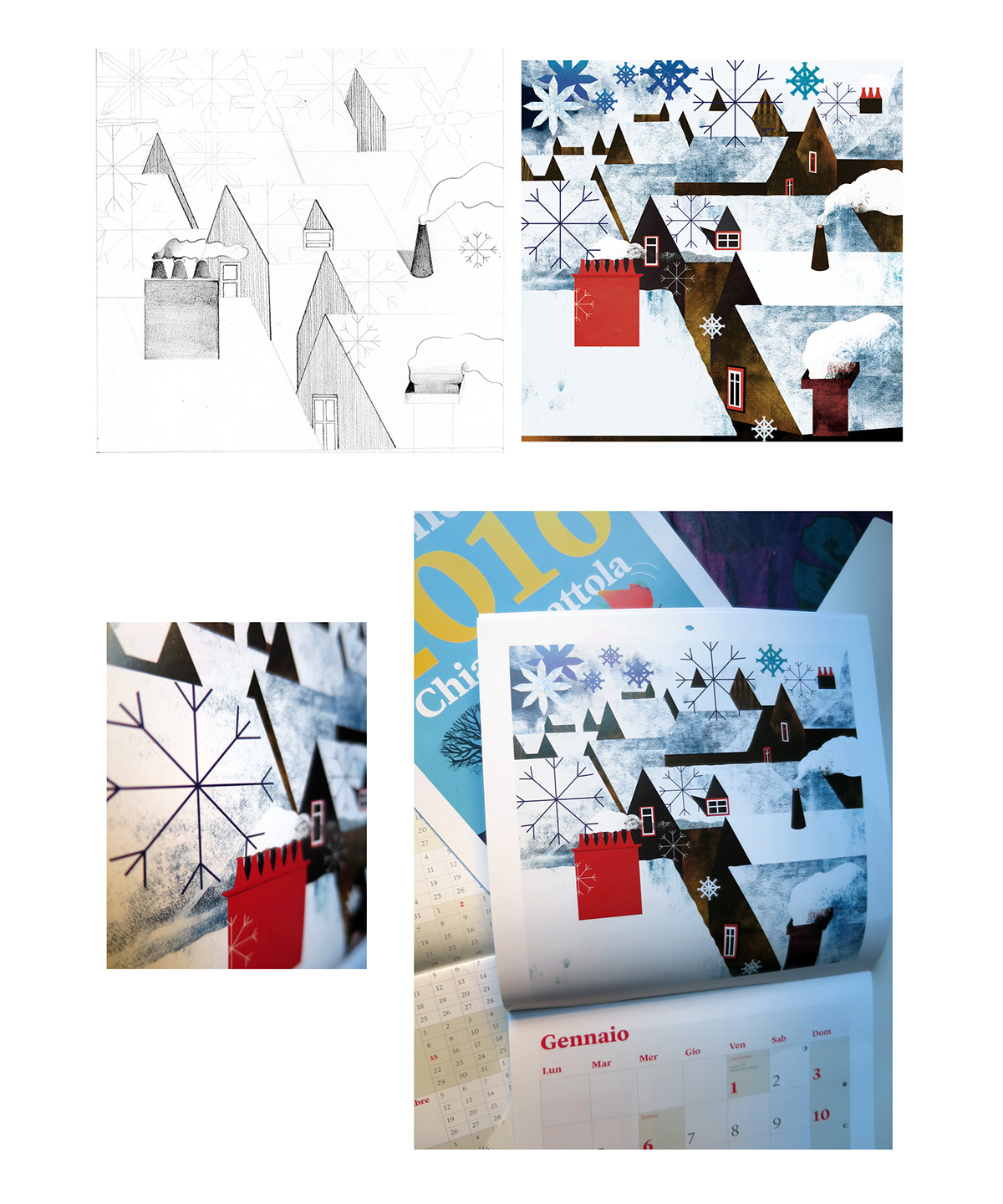 2016 calendario Internazionale internazionale Digital Collage Chiara Dattola bruce lee digital illustration 3X3 Honorable Mention n.13 Illustration Show