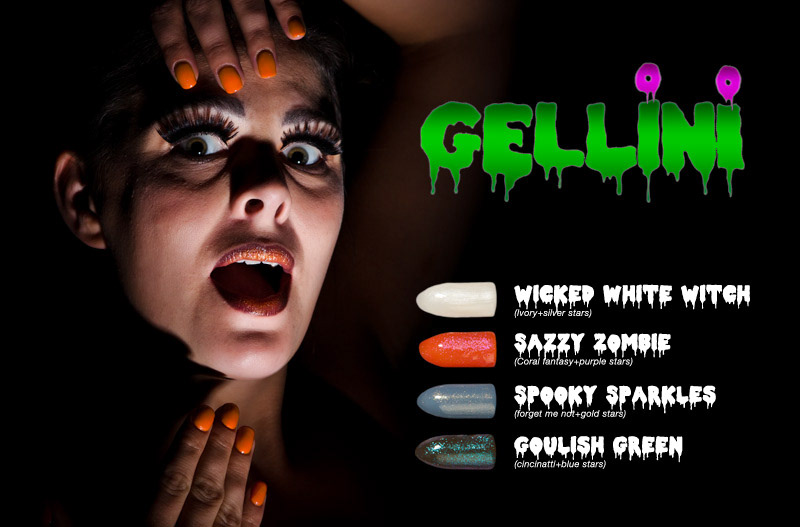 Halloween Scary nail polish gel polish manicure makeup vampire Swedish