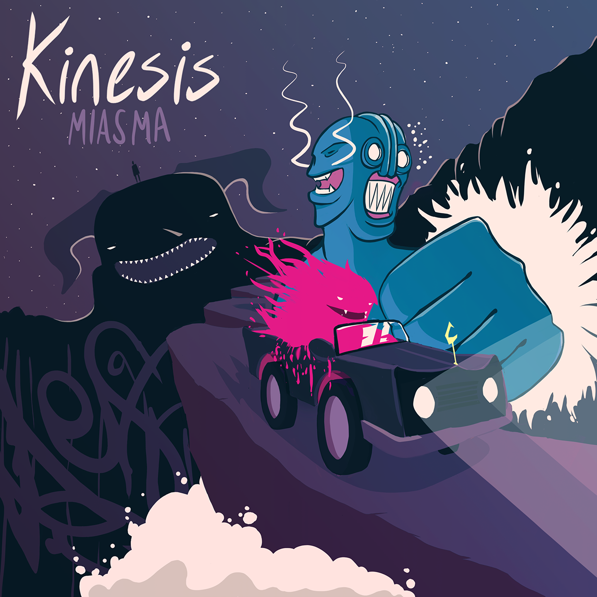 Kinesis artwork album cover math rock creature