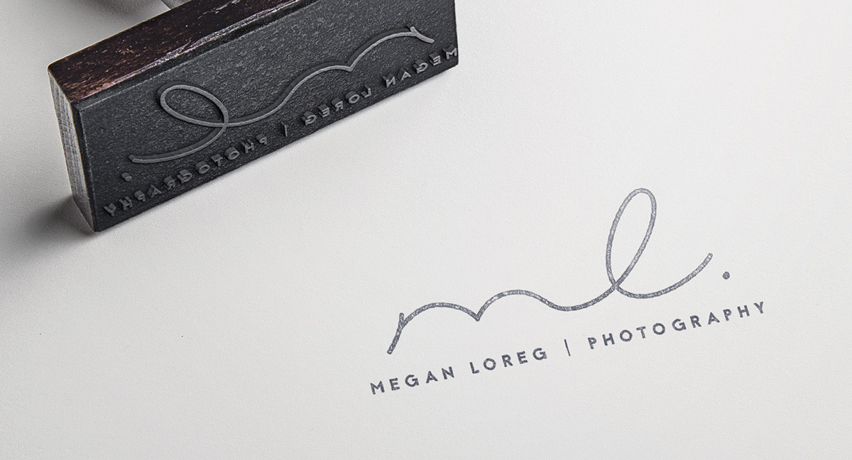 photo brand identity ML business card Proof logo Logo Design