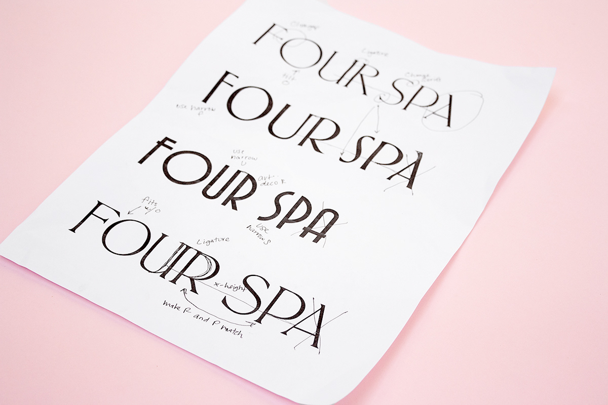 Spa nail salon branding  beauty Saudi Arabia logo typography   shopping bags Packaging Business Cards