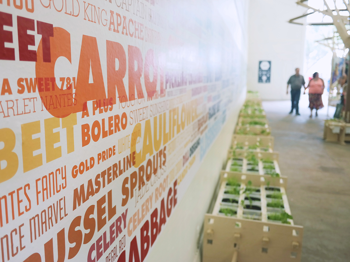 state fair environmental graphics plants Food  produce wall graphic minnesota Sustainable