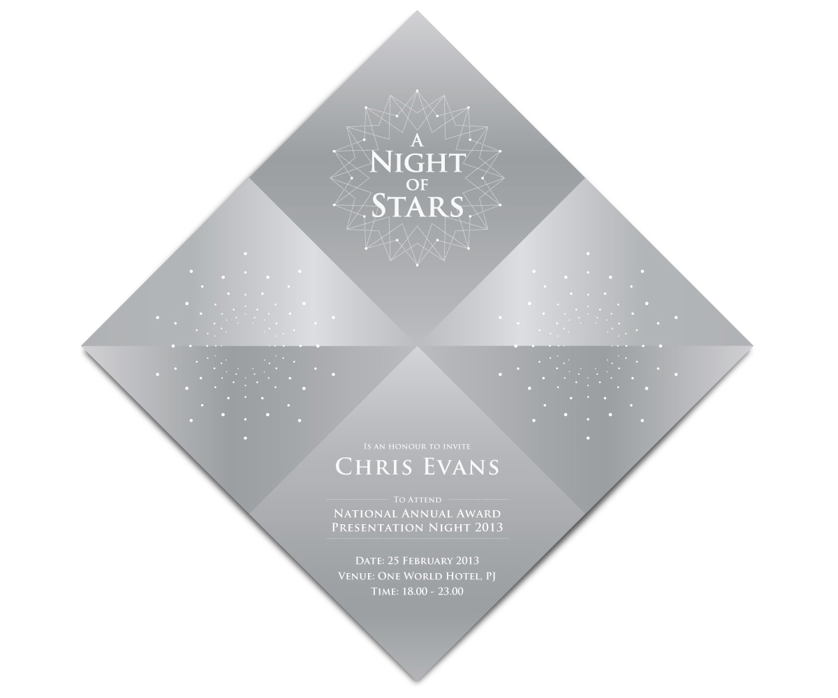 Prudential stars night Awards bunting Invitation Card Gala Event dinner