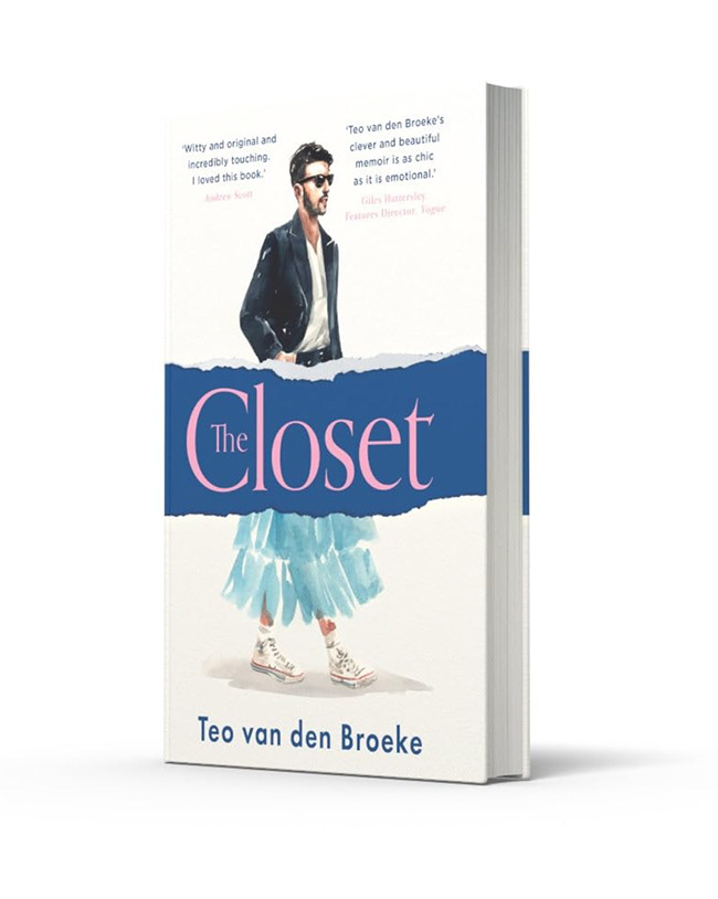 book bookcover Bookdesign Fashion  watercolor painting   artwork ILLUSTRATION  Teo van den broke the closet