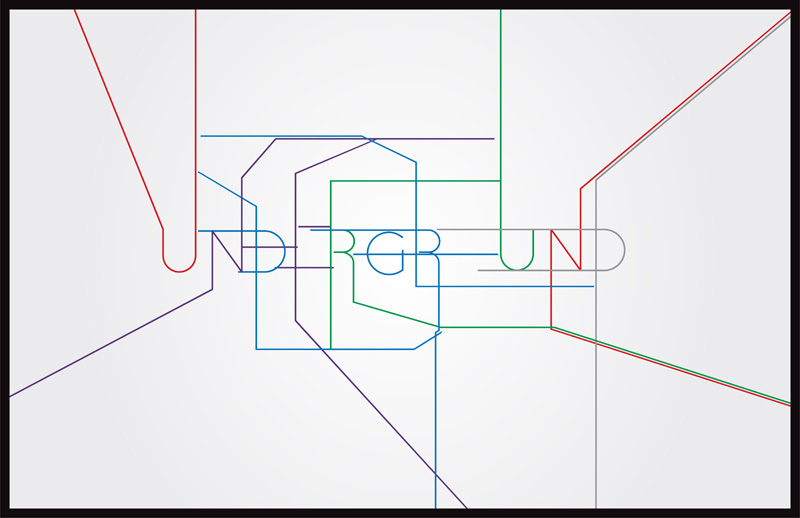 underground typography  typography subway map train metro illustrations