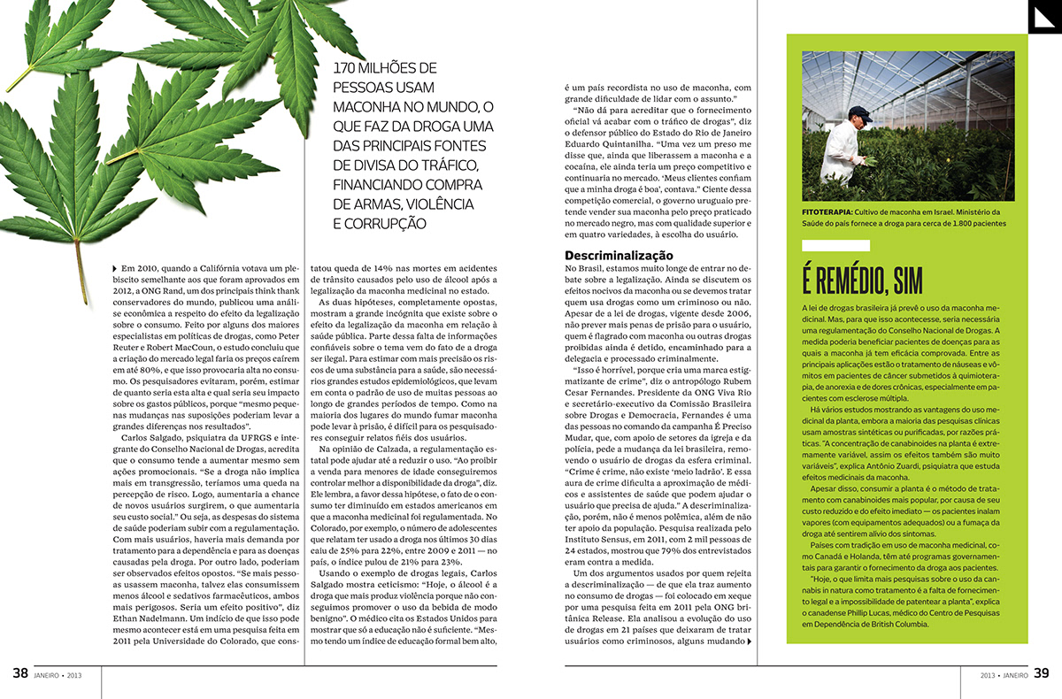 maconha marijuana magazine mag design