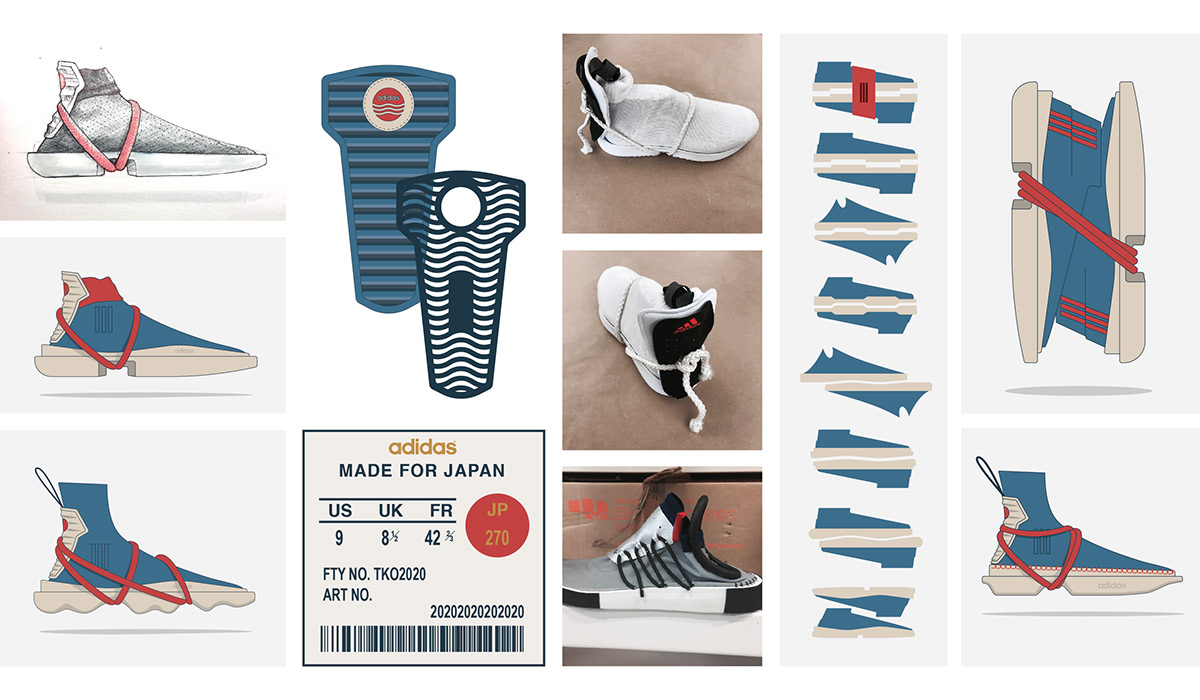 adidas adidasoriginals footweardesign footwearsketch tokyo conceptkicks designsketch Fashion  shoedesign sneakers