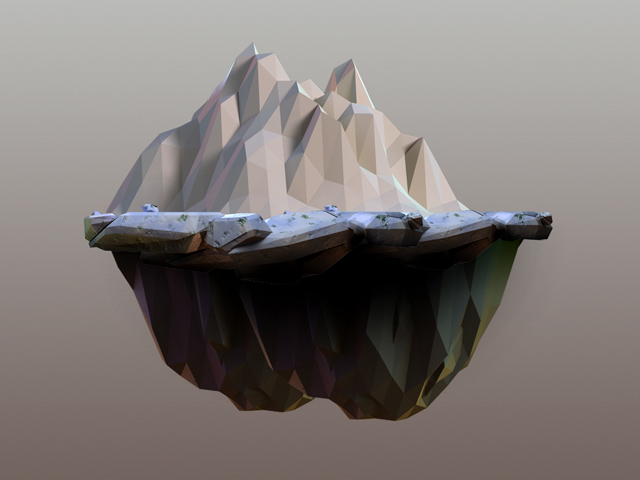 3D rendering modeling corona game Low Poly indie developer Independent