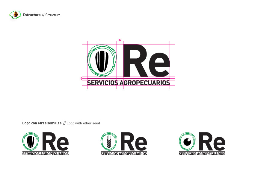 re Agro design farm brand identity