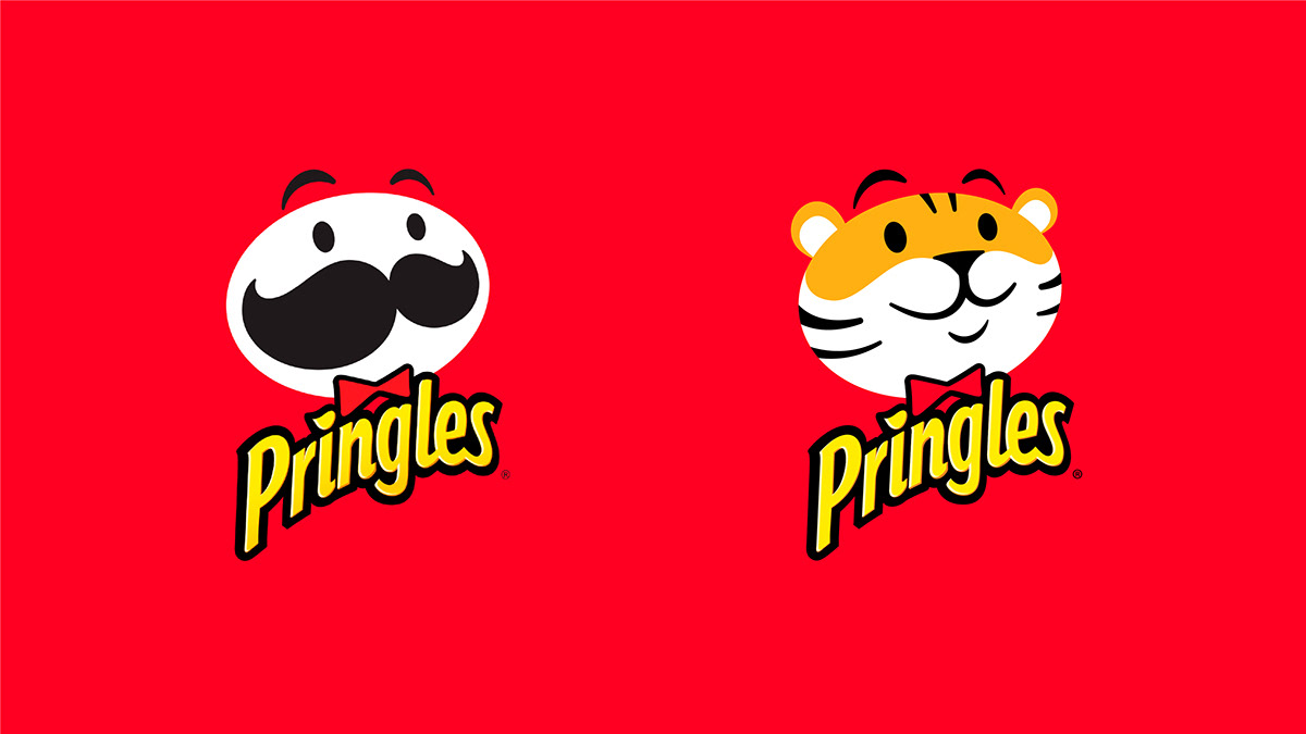 animals concept logo new year Packaging pringles starbucks tiger