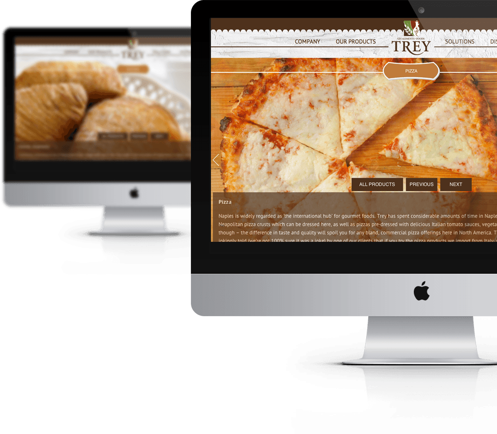 Website FOOD INDUSTRY logo Italian food brown earth colours