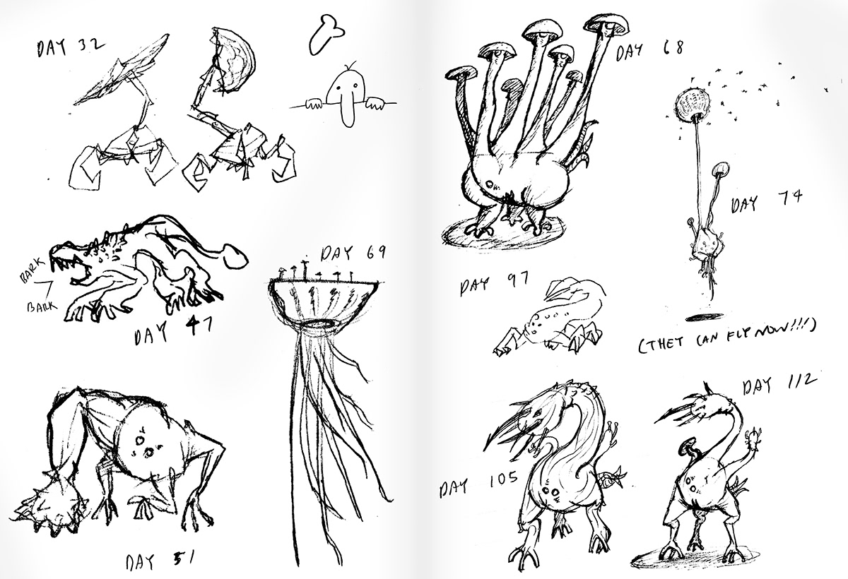 Adobe Portfolio biology alien Scifi mushroom fungus science evolution Nature