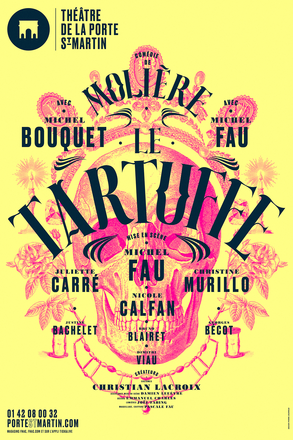 Paris graphic design  affiche Theatre pommerat Typographie graphisme pantone big type