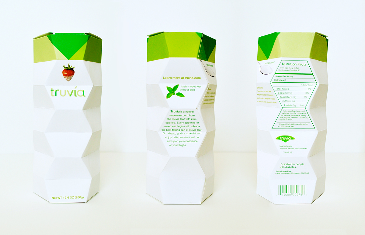 truvia  Packaging  Packaging Design  Abby Pratchios  graphic design  creative packaging