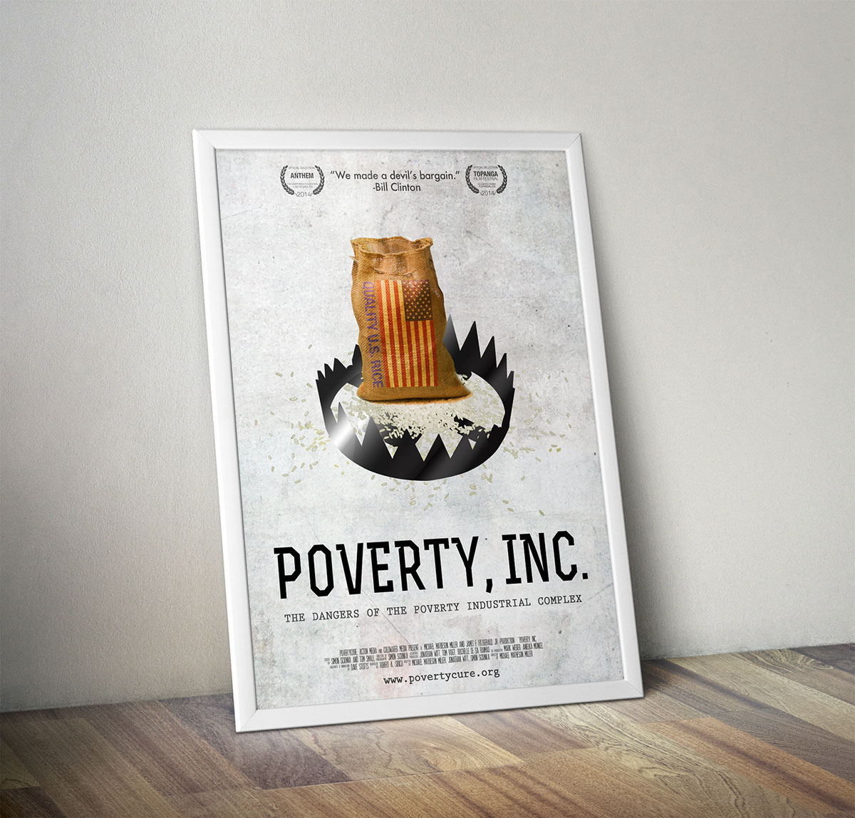 Documentary  movie poster Poverty poverty inc. Bill Clinton clinton Haiti trap Rice bear trap