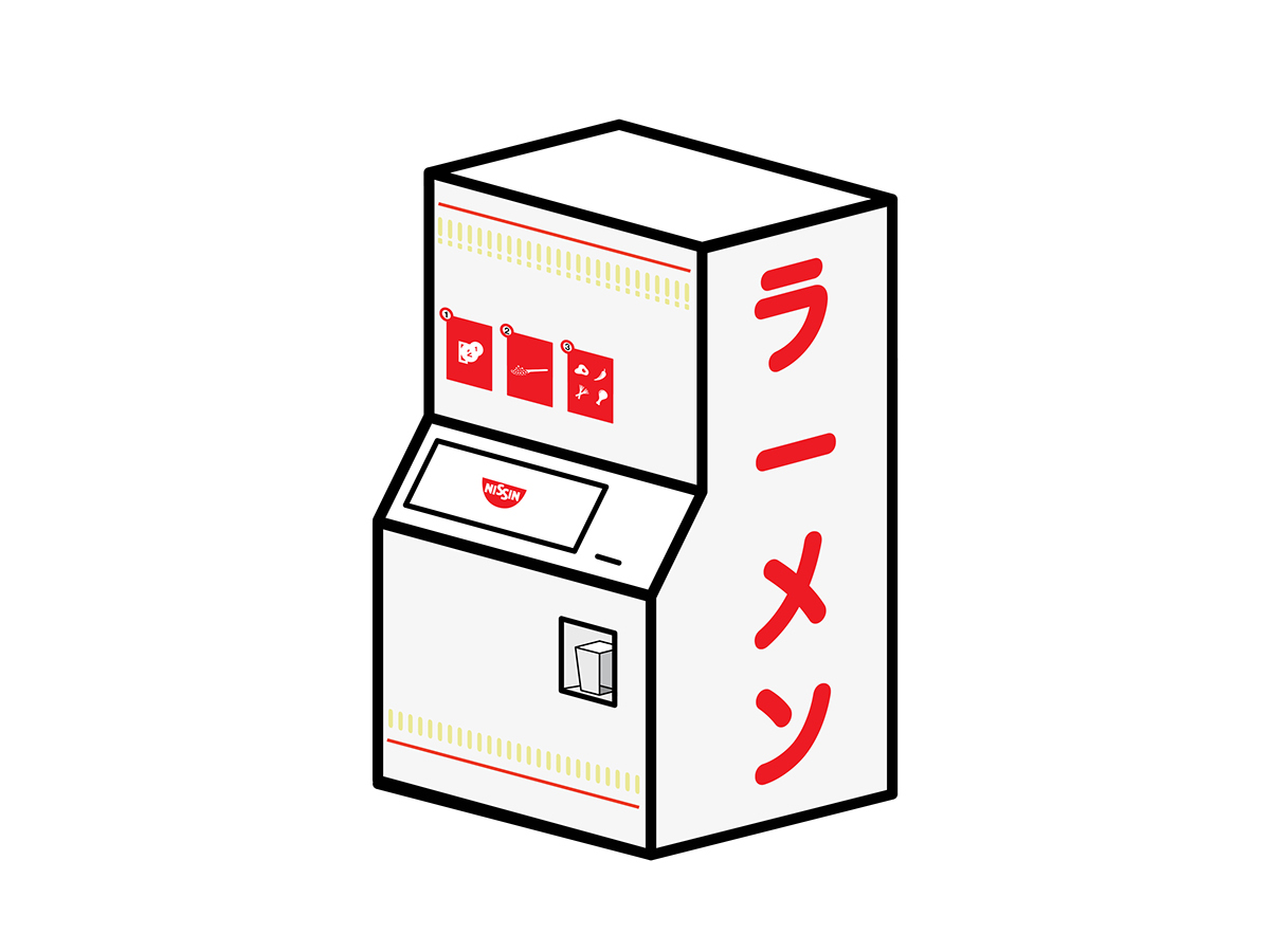 Ghibli Hayao Miyazaki Spirited Away no face otaku cup noodle vending machine japanese