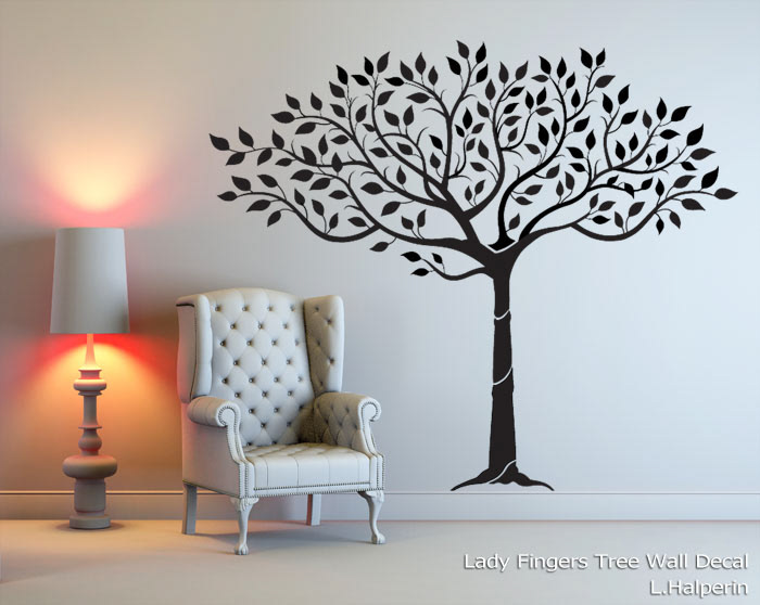 Wall Decal trees Vector Illustration