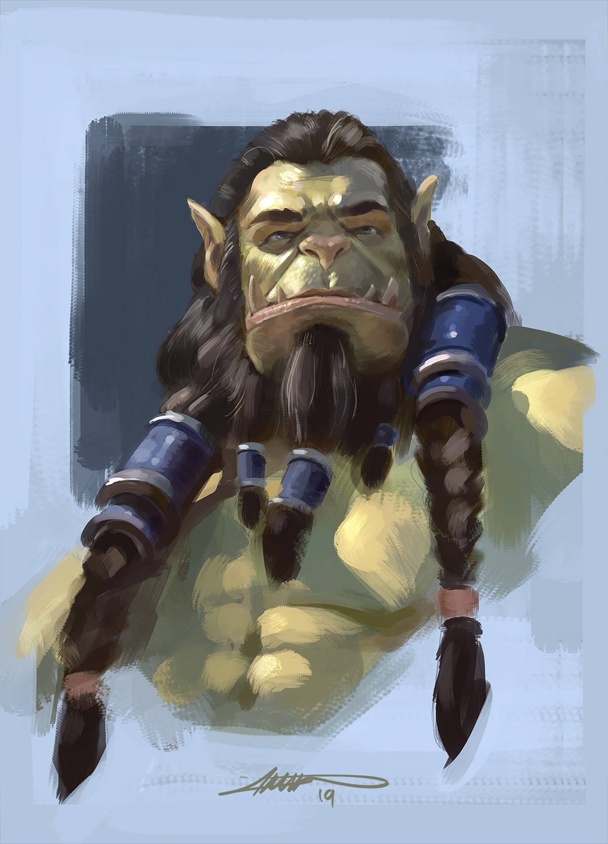 warcraft World of warcraft Thrall orc game fanart Game Art Blizzard Character fantasy