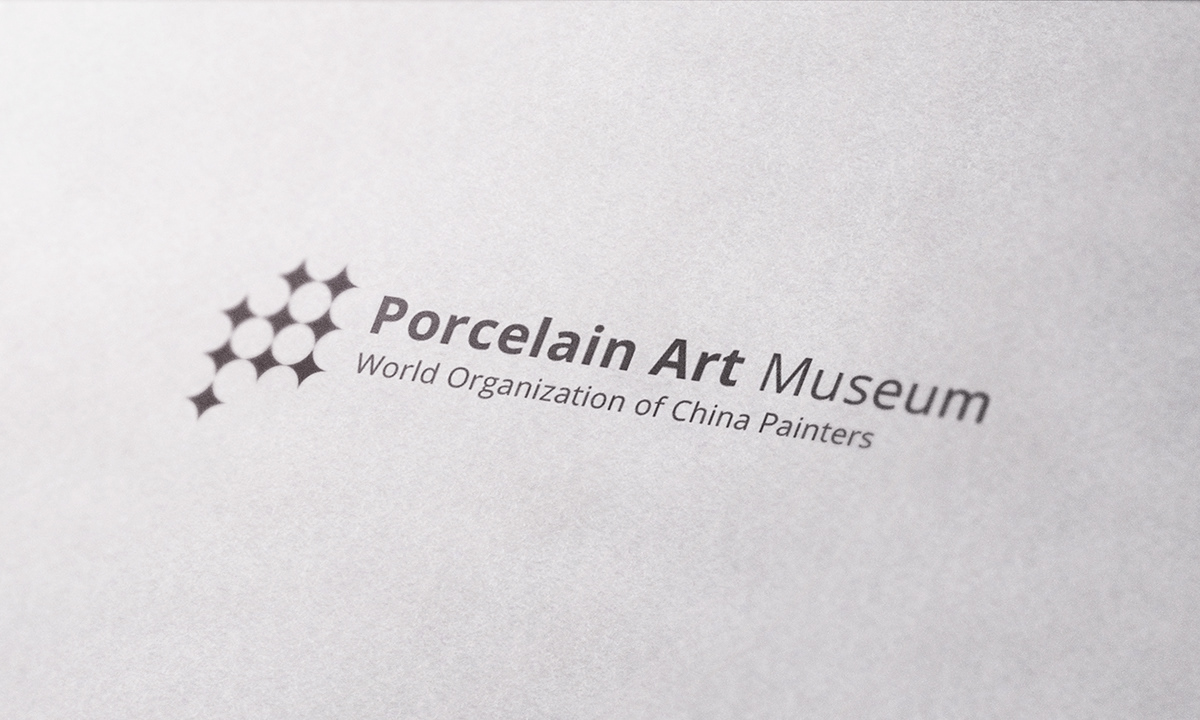 brand identity logo museum Porcelain Art branding 