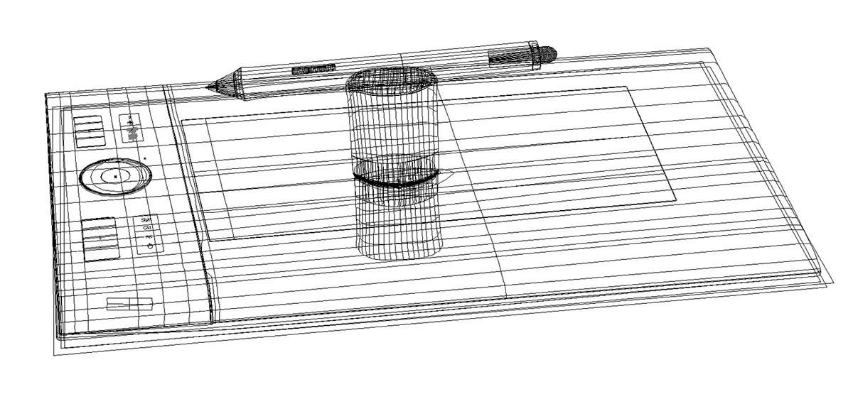 mesh tool Vector Illustration  illustrator  wacom Intuos graphic tablet
