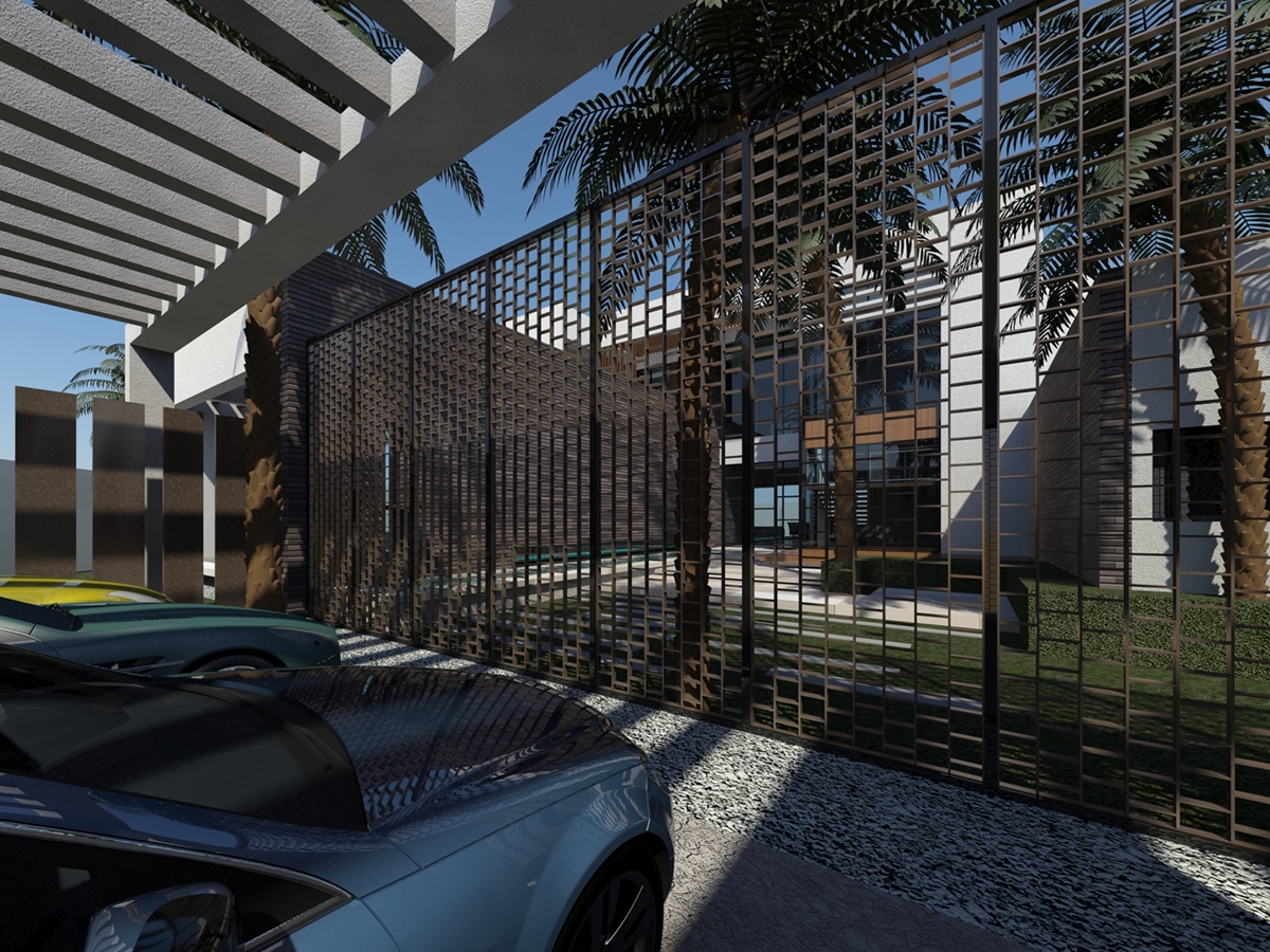 Adobe Portfolio Villa house Single family villa dubai UAE Architectural Visualisation