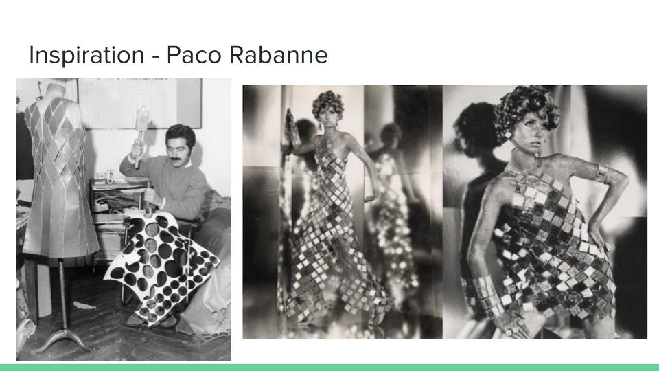 crystal chain shine Paco Rabanne Fashion  apparel risd chandelier light dress