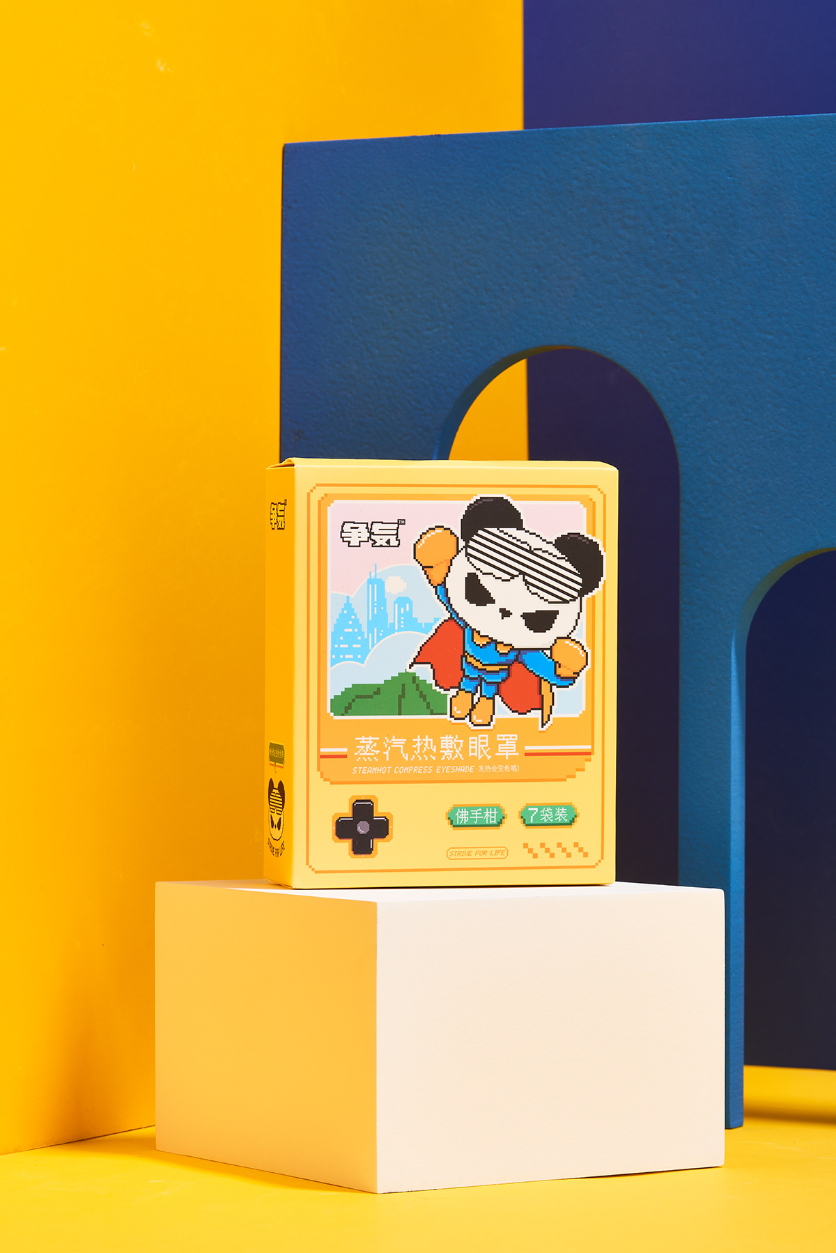 design game package Panda  pixel
