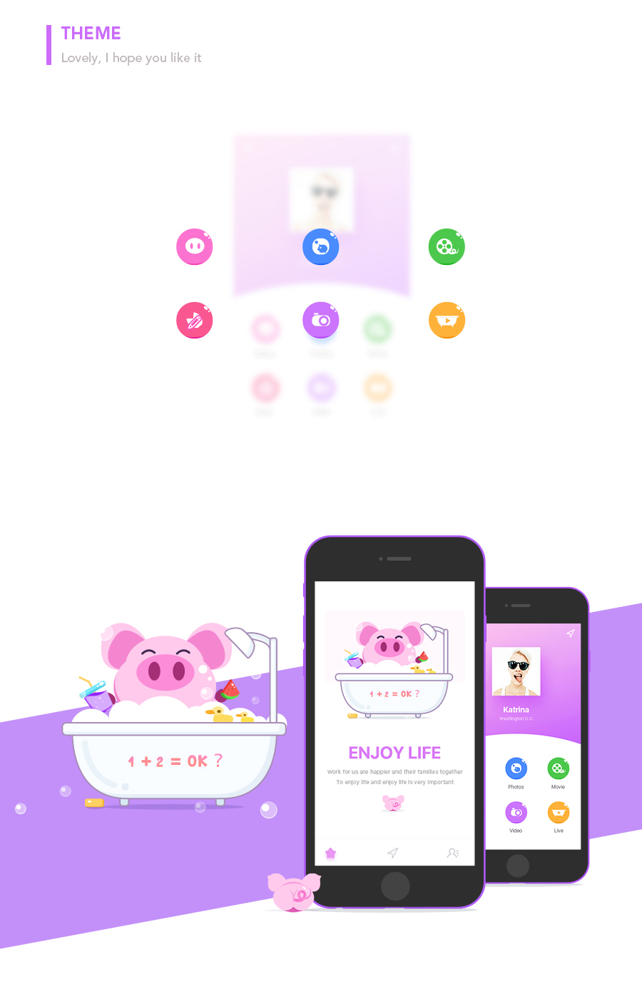 dribbble UI app color flat lovely ios new